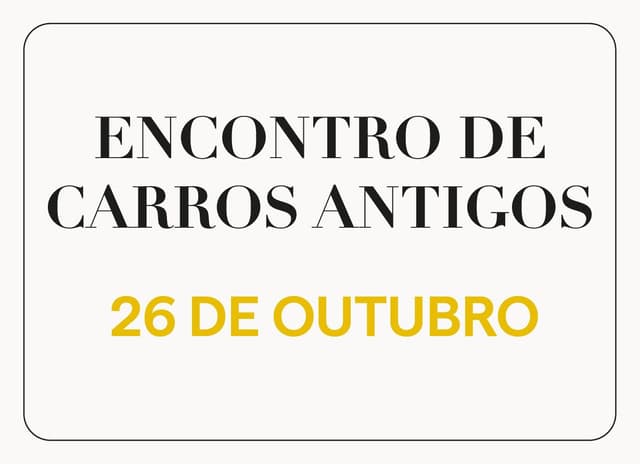 Encontro de carros antigos